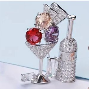 Shaken not Stirred Martini Brooch